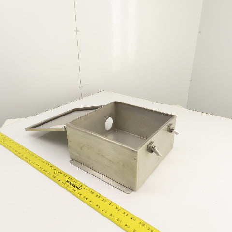Hoffman A1212CHNFSS 12" x 12" x 6" Stainless Electrical Enclosure (No Backplate)