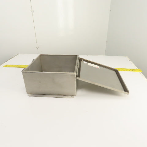 Hoffman A1212CHNFSS 12" x 12" x 6" Stainless Electrical Enclosure (No Backplate)