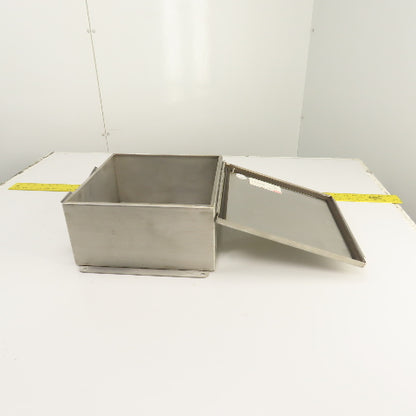 Hoffman A1212CHNFSS 12" x 12" x 6" Stainless Electrical Enclosure (No Backplate)