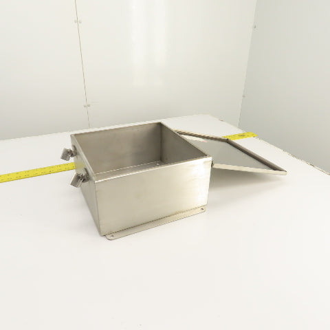 Hoffman A1212CHNFSS 12" x 12" x 6" Stainless Electrical Enclosure (No Backplate)