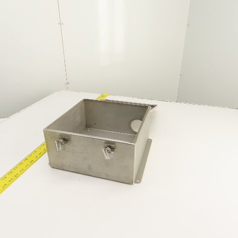 Hoffman A1212CHNFSS 12" x 12" x 6" Stainless Electrical Enclosure (No Backplate)