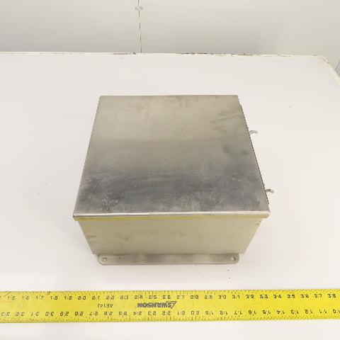 Hoffman A1212CHNFSS 12" x 12" x 6" Stainless Electrical Enclosure (No Backplate)