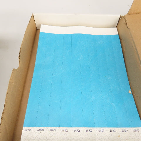Tyvek T3-30, T3-11, T3-12 3/4" Wristbands Huge Lot Misc Colors 6 Boxes 2000 Plus