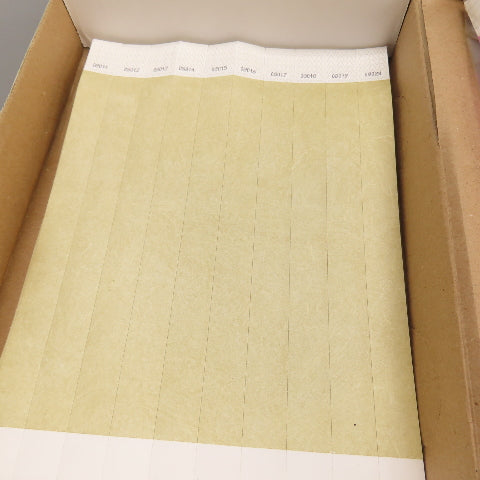 Tyvek T3-30, T3-11, T3-12 3/4" Wristbands Huge Lot Misc Colors 6 Boxes 2000 Plus