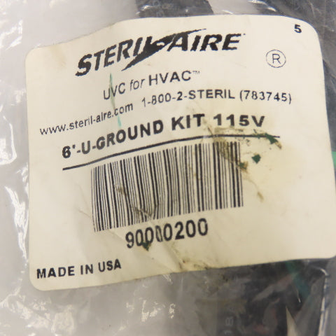 Steril-Aire 90000200 6'-U Ground Kit 115V Replacement Cord