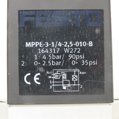 Festo MPPE-3-1/4-2.5-010-B Proportional Pressure Regulator