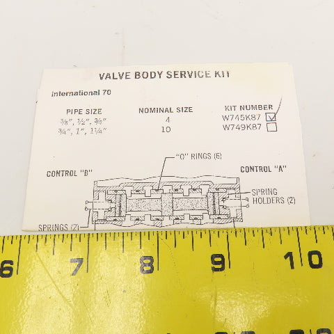 Ross W745K87 Valve Body Kit W70 Series 5/3 Way Size 4