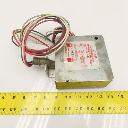 Earlwood Technologies L01-627 Lights-Out Interface Unit 277VAC 1Ph
