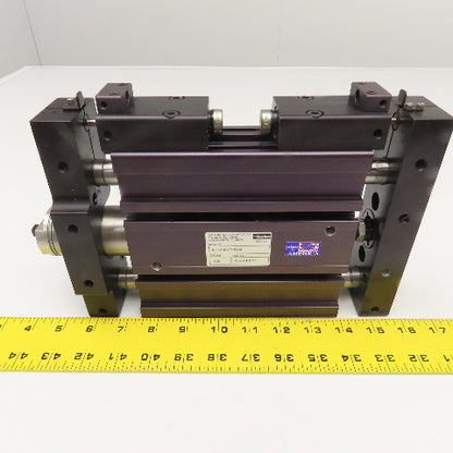 Parker XLR12-01AP-EV-B 1" Stroke Linear Slide Plate W/ Bumpers 1/8"NPT