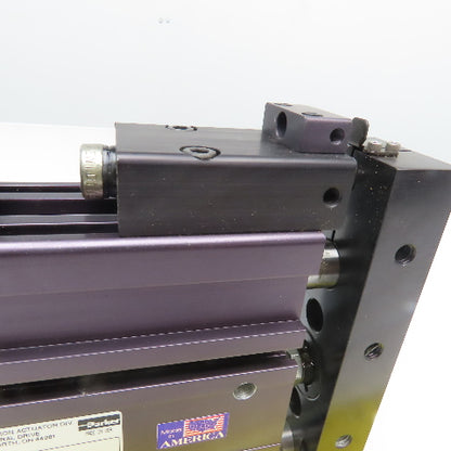 Parker XLR12-01AP-EV-B 1" Stroke Linear Slide Plate W/ Bumpers 1/8"NPT