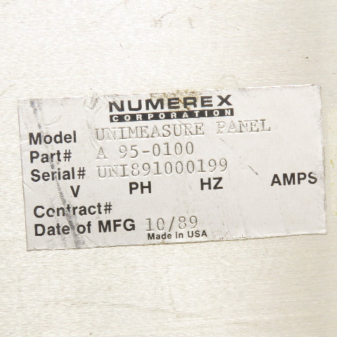 Numerex A 95-0100 Unimeasure Panel Keyboard