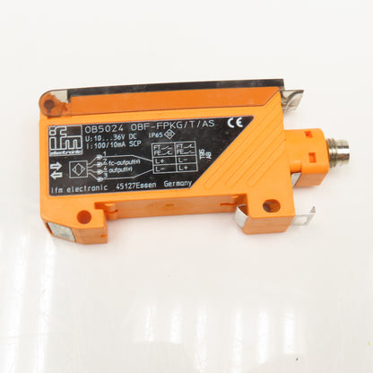 IFM OB5024 OBF-FPKG/T/AS Efector Fiber Optic Amplifier 10-36VDC
