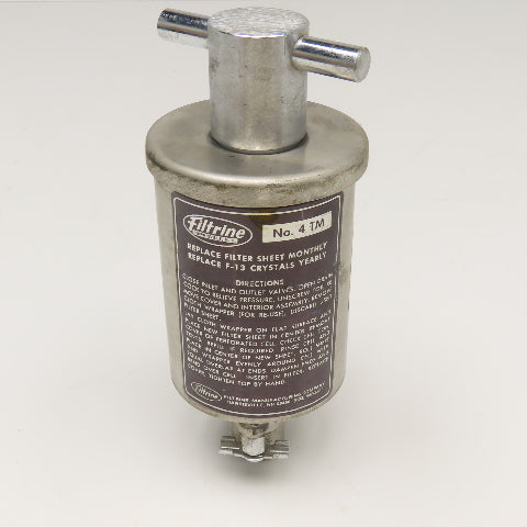 Filtrine No. 5TM 3/4" NPT Stainless Steel Inline Drinking Water Filter Housing