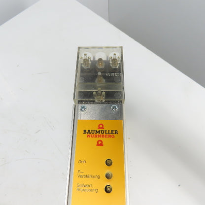 Baumuller BUS21-15/30-30-001 Servo Power Converter 300VDC In 0-200VAC 15A Out