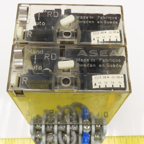 Asea RVZP 20 SK 422 0033 Dual Relays On Socket Base 660V 380V