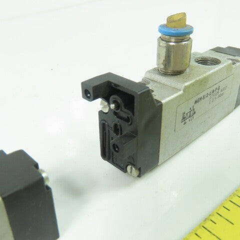 Festo MEH-5/2-1/8-P-B 2 Position Pneumatic Valve 1/8" NPT Lot Of 2