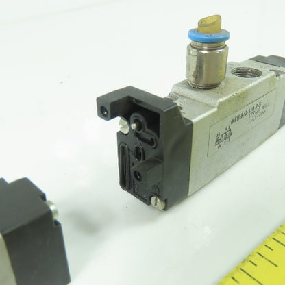Festo MEH-5/2-1/8-P-B 2 Position Pneumatic Valve 1/8" NPT Lot Of 2