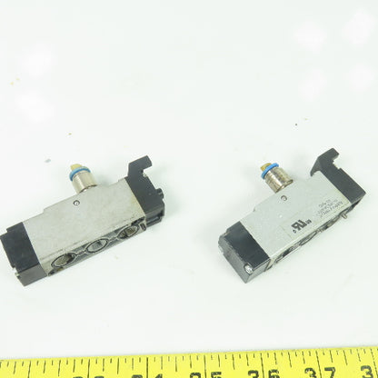 Festo MEH-5/2-1/8-P-B 2 Position Pneumatic Valve 1/8" NPT Lot Of 2