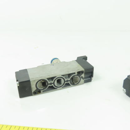 Festo MEH-5/2-1/8-P-B 2 Position Pneumatic Valve 1/8" NPT Lot Of 2