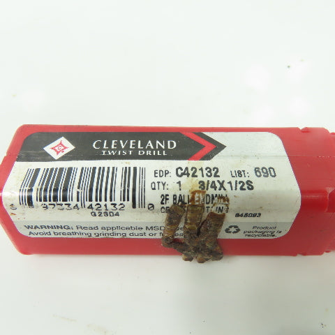 Cleveland Twist C42132 3/4" 2-Flute End Mill 1/2" Loc 3.6" OAL