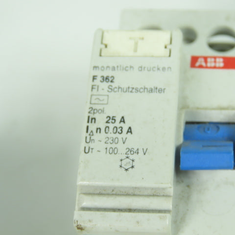 ABB F362 Circuit Breaker 25A 100-264V Lot Of 3