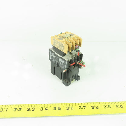 Allen Bradley 100-A09ND3 Ser B Contactor 600VAC 22A 120V Coil W/ 195-FA22 Relay