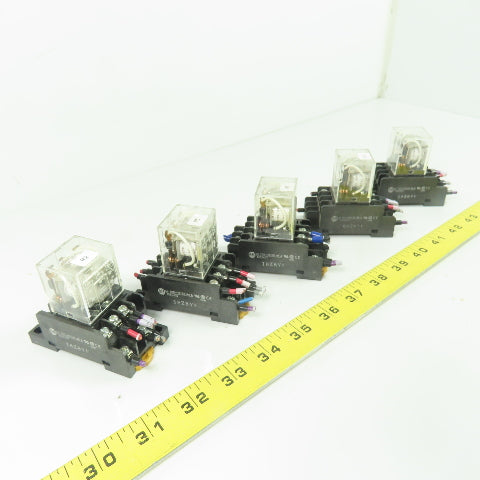 Allen Bradley 700-HF33Z24 Relay 24VDC W/ 700-HN138 Base Lot Of 5