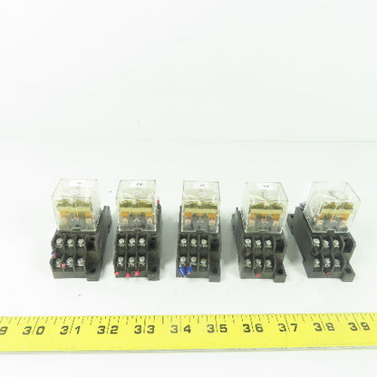 Allen Bradley 700-HF33Z24 Relay 24VDC W/ 700-HN138 Base Lot Of 5