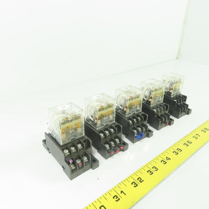 Allen Bradley 700-HF33Z24 Relay 24VDC W/ 700-HN138 Base Lot Of 5