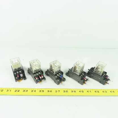 Allen Bradley 700-HF33Z24 Relay 24VDC W/ 700-HN138 Base Lot Of 5