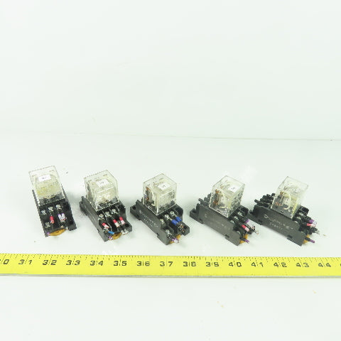 Allen Bradley 700-HF33Z24 Relay 24VDC W/ 700-HN138 Base Lot Of 5