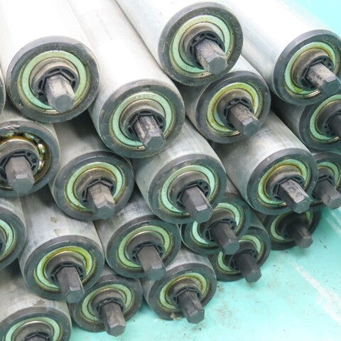 Dematic HQ S3453 1 1.900" OD 22"BF 23-3/8" OAL Gravity Conveyor Roller Lot Of 41