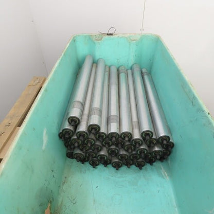 Dematic HQ S3453 1 1.900" OD 22"BF 23-3/8" OAL Gravity Conveyor Roller Lot Of 41