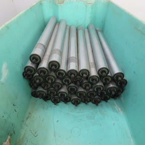 Dematic HQ S3453 1 1.900" OD 22"BF 23-3/8" OAL Gravity Conveyor Roller Lot Of 41