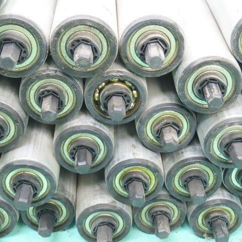 Dematic HQ S3453 1 1.900" OD 22"BF 23-3/8" OAL Gravity Conveyor Roller Lot Of 41