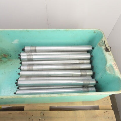 Dematic HQ S3453 1 1.900" OD 22"BF 23-3/8" OAL Gravity Conveyor Roller Lot Of 41