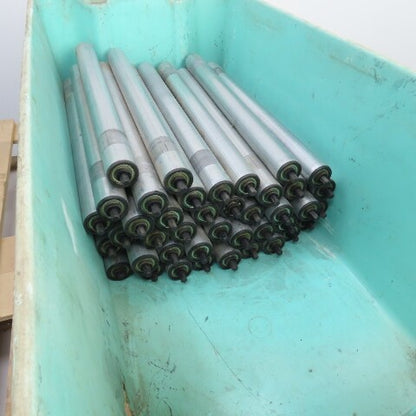 Dematic HQ S3453 1 1.900" OD 22"BF 23-3/8" OAL Gravity Conveyor Roller Lot Of 41