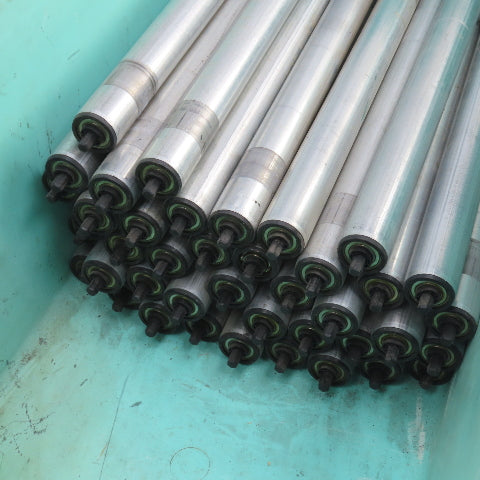Dematic HQ S3453 1 1.900" OD 22"BF 23-3/8" OAL Gravity Conveyor Roller Lot Of 41