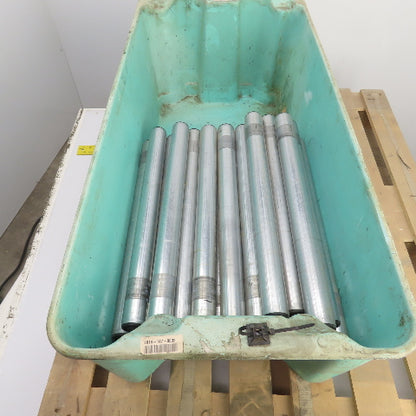 Dematic HQ S3453 1 1.900" OD 22"BF 23-3/8" OAL Gravity Conveyor Roller Lot Of 41