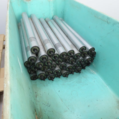 Dematic HQ S3453 1 1.900" OD 22"BF 23-3/8" OAL Gravity Conveyor Roller Lot Of 41