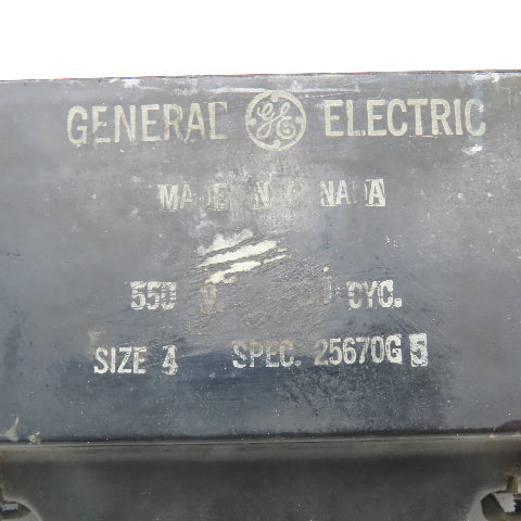 General Electric 25670G Size 4 550V 60Hz Contactor Coil