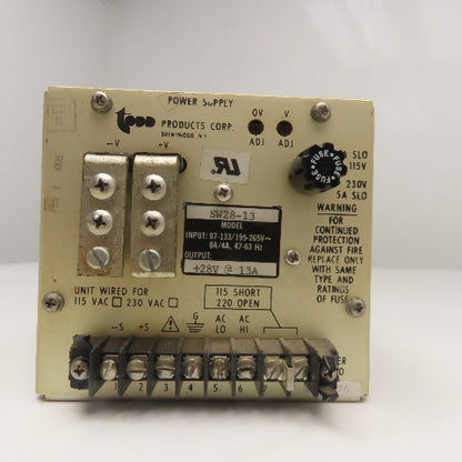 Todd SW28-13 Power Supply 97-133 195-265V +28V Output