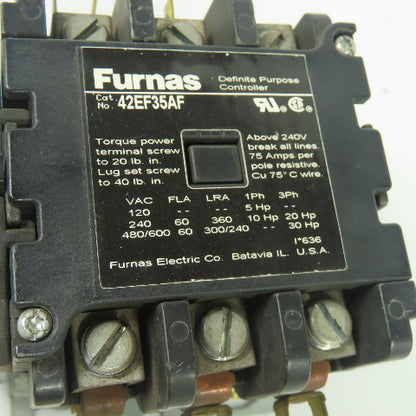 Furnas 42EF35AF Definite Purpose Controller 110/120V Coil 600VAC