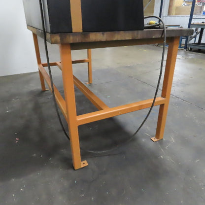 72x36x 36" H Butcher Block Top Work Bench Table & Pegboard Harley-Davidson Theme