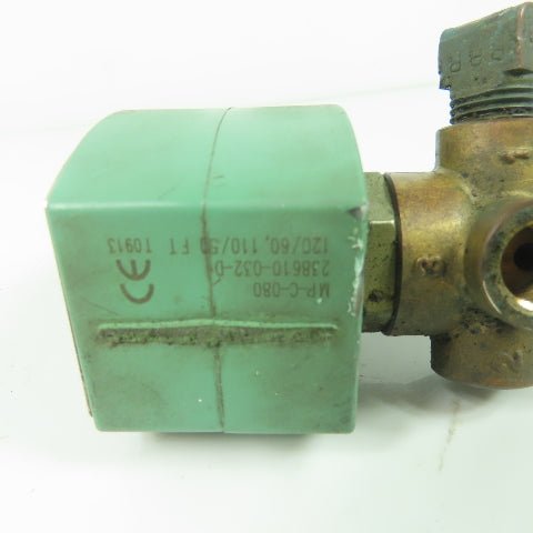 Asco 120496-5 Solenoid Valve 140PSI 1/4" 110/120V Coil