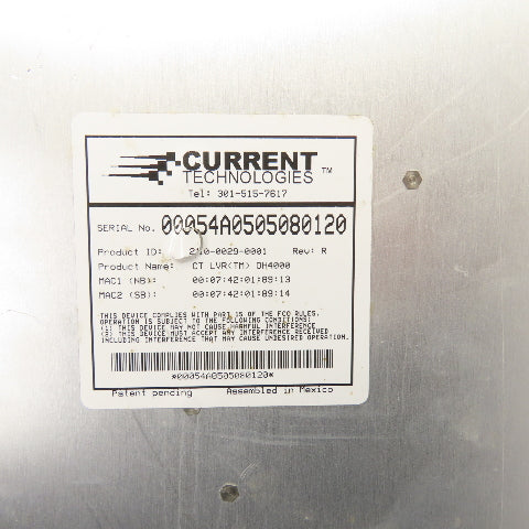 Current Technologies 210-0029-0001 Controller 224-0029-0001 Rev AW/ 2 Leads