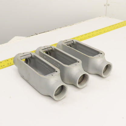 Appleton Unilet Malleable Iron 1-1/4" Type C Form 35 Conduit Outlet Body Lot/3