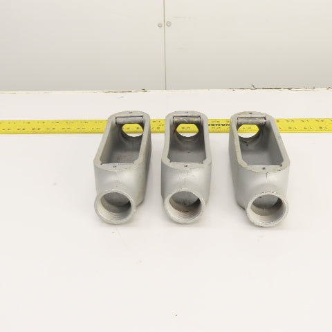 Appleton Unilet Malleable Iron 1-1/4" Type C Form 35 Conduit Outlet Body Lot/3