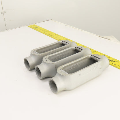 Appleton Unilet Malleable Iron 1-1/4" Type C Form 35 Conduit Outlet Body Lot/3