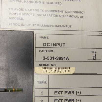 Cincinnati Milacron 3-531-3891A Rev B DC Input Module DCI Lot Of 4